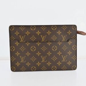 Louis Vuitton Brown Monogram Pouch